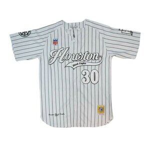 Houston Black Eagles #30 Jersey Negro League Baseball Tribute Pinstripe Size:XXL